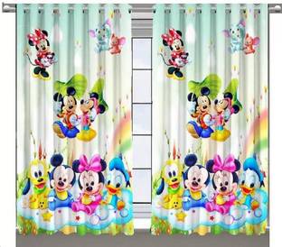 Rhetorical 274 cm (9 ft) Long Door Polyester Room Darkening Curtain Single Curtain