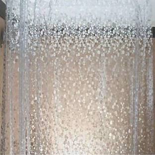 CASA FURNISHING 183 cm (6 ft) PVC Semi Transparent Window Curtain Single Curtain