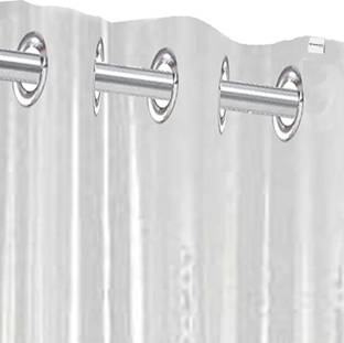HOMESTIC by Kuber Industries 270 cm (9 ft) PVC Semi Transparent Shower Curtain Single Curtain
