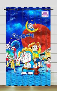 DECOMIZER 214 cm (7 ft) Door Polyester Room Darkening Curtain Single Curtain