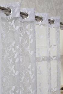 Arick Home 182 cm (6 ft) Shower Net Semi Transparent Curtain (Pack Of 2)