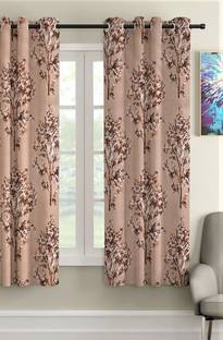 Fashion String 153 cm (5 ft) Polyester Semi Transparent Window Curtain Single Curtain