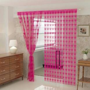 NIKITA ENTERPRISE 213 cm (7 ft) Door Polyester Semi Transparent Curtain Single Curtain