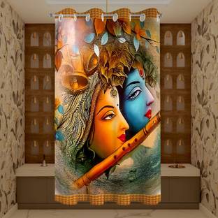 ZYLLIX 153 cm (5 ft) Window Polyester Room Darkening Curtain Single Curtain