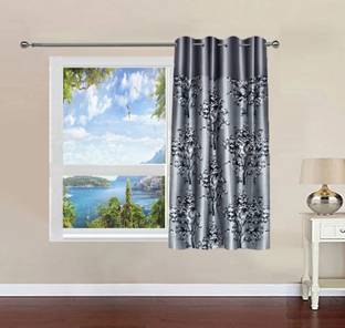 uniquesh 152 cm (5 ft) Polyester Semi Transparent Window Curtain Single Curtain