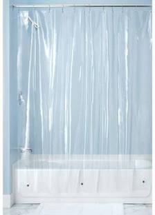 Goel Home Decor 210 cm (7 ft) PVC Transparent Door Curtain Single Curtain