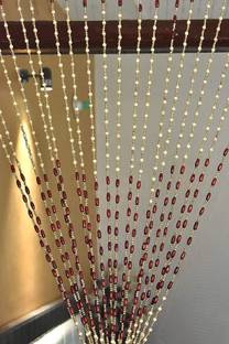Radhey Radhey Decor 274 cm (9 ft) PVC Transparent Long Door Curtain Single Curtain