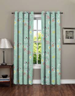 Flipkart SmartBuy 213 cm (7 ft) Polycotton Semi Transparent Door Curtain (Pack Of 2)