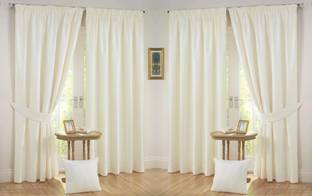 Nikunj Fabs 152.4 cm (5 ft) Polyester Semi Transparent Window Curtain (Pack Of 4)