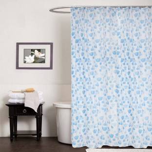 SHAVIN 280 cm (9 ft) PVC Semi Transparent Long Door Curtain Single Curtain