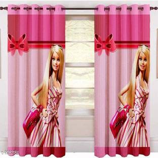 BANAVY 152 cm (5 ft) Polyester Room Darkening Window Curtain (Pack Of 2)