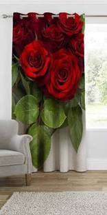 BANAVY 152 cm (5 ft) Window Polyester Room Darkening Curtain Single Curtain