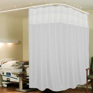 Lushomes 488 cm (16 ft) Polyester Semi Transparent Long Door Curtain Single Curtain