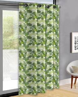 OASIS 213 cm (7 ft) Door Cotton Curtain Single Curtain