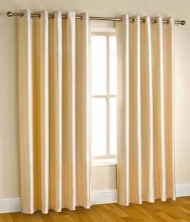 Panipat Textile Hub 152.4 cm (5 ft) Window Polyester Curtain (Pack Of 2)