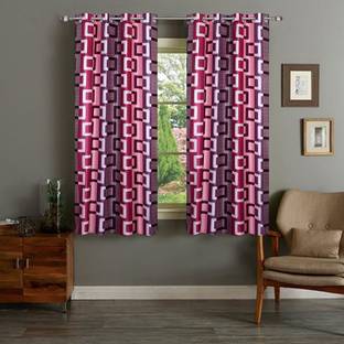 Immix Collections 213.36 cm (7 ft) Polyester Room Darkening Door Curtain (Pack Of 2)