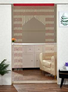 GOYTEX 213.36 cm (7 ft) PVC Semi Transparent Door Curtain Single Curtain