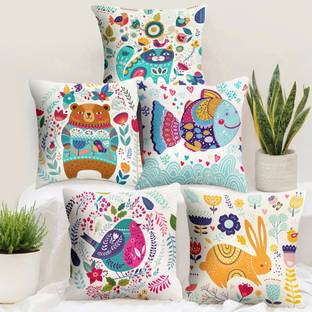 Story@home Satin, Linen Cushions Cover