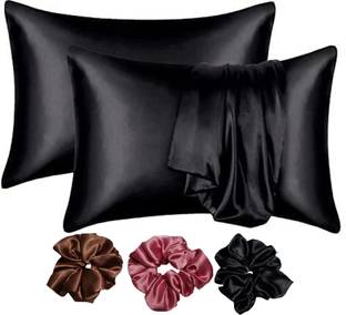 Espresso Satin Pillows Cover