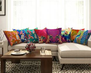 SEJ BY NISHA GUPTA Cotton Cushions Cover