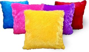 Saksham Enterprises Fur Cushions Cover