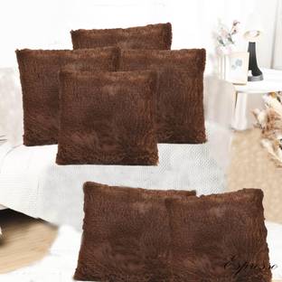 Espresso Fur Cushions Cover