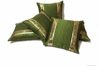 India Furnish Polyester, Dupion Silk Cushions & Pillows Cover