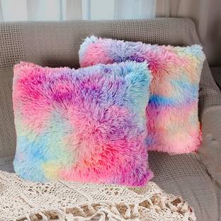 PICKKART Microfibre Cushion Pack of 2 Solid