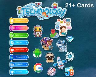 TodFod Technology Theme Photo Booth Cards/Props for Kids, New Born Babies Paper Paper Cut-outs