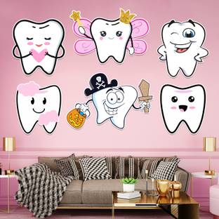 ZYOZI I Got My First Tooth Cardstock Cutout with Gluedot, First Tooth Decoration Items Paper Cut-outs