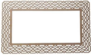 Curious Button Scallops MDF Arabic 2 Design Mirror Frame Set 6 pieces Wooden Cut-outs
