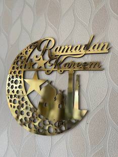 Haoser Eid Decor, Eid Gifts, Ramadan Moon, Eid Mubarak Sign, Ramadan Kareem, Wooden Cut-outs