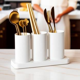 Sumoware Cutlery Holder – Spoon, Knife, Fork, Chopstick Organizer Box for Kitchen Disposable Plastic Cutlery Set