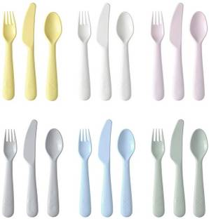 IKEA Plastic, Polypropylene Table Spoon, Tea Spoon, Ice-cream Spoon, Serving Spoon Set