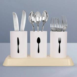 B-Arm Knife and Spoon Stand for Kitchen&Dining Table(Small Cup Size) Cutlery Holder Plastic Cutlery Set