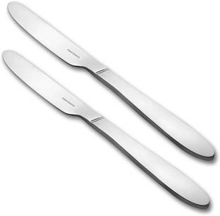 FNS International Orchid Dinner/Butter Knife Set of 2 Stainless Steel Cutlery Set