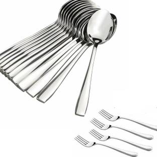 VEEKAY PLUS Steel Cutlery Set (Pack of 16) Stainless Steel Cutlery Set