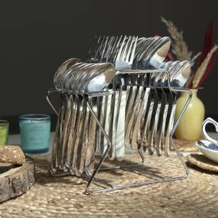 Parage Premium Miracle With Stand, Dining Tableware Spoon , Stainless Steel Cutlery Set