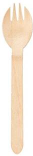 Prakritii Cultivating Green Wooden Dessert Fork, Dinner Fork, Fruit Fork, Salad Fork Set Disposable Wooden Cutlery Set