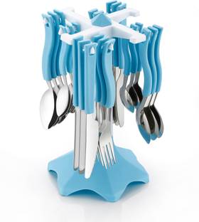di select EXPRESSO PREMIUM QUALITY STAINLESS STEEL SPOON - AQUA BLUE Plastic Cutlery Set