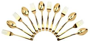 maadadhimati FANCY SPOON & FORK SET Stainless Steel Cutlery Set