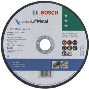 BOSCH 2608619384 7 Inch Cutting Wheels 180 x 1.6 x 22.23mm (Pack of 25) Metal Cutter