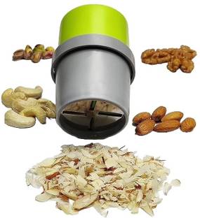 Livvouge Fruit and Nut Cutter Slicer, fine Cup Slicer Kitchen Gadget for Dry Fruit Chopper, Badam kaaju Walnut Pista Cutter Chopper Machine Nut Cutter