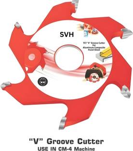 svh 8mm 3"(75mm) ACP V Groove Cutter For CM4 ( D - 3"x 8mm x 6T x 20mm Bore ) 8MM Wood Cutter