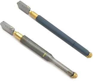 AS TOOL CENTER 2Pcs Toyo Tc -17 Glass Cutter Toyo For Straight Cutting TC-90 Glass Cutter Toyo's Brass Pencil Grip Straight Glass Cutter
