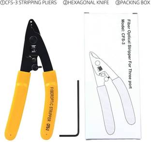 BALRAMA 3 Hole CFS-3 Optical Fiber Stripper Fiber Cable Stripping Tool Electric Cable Hand Tool Kit