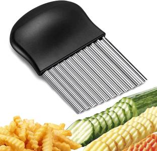 Tanlesa 1 Pc Stainless Steel Knife potato crinkle chips cutter