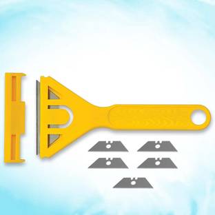 Oblivion Plastic Scraper Cutter Tool with 5 Replaceable Blades – Safe & Handy Use Plastic Scraper Cutter With 5 Blades Wire Cutter