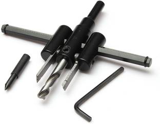 Mass Pro Twin Adjustable 30-200 mm Metal Wood Circle Hole Saw Cutter Kit Twin Star Wood Cutter