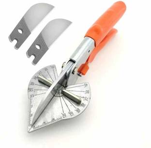 uptodateprouducts 1X Multi Angle Miter Shear 2X Extra Blade 45-135 Degree Adjustable Metal Cutter